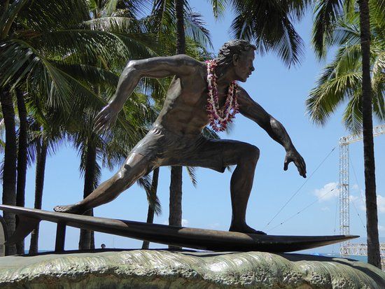 Surfer Statue